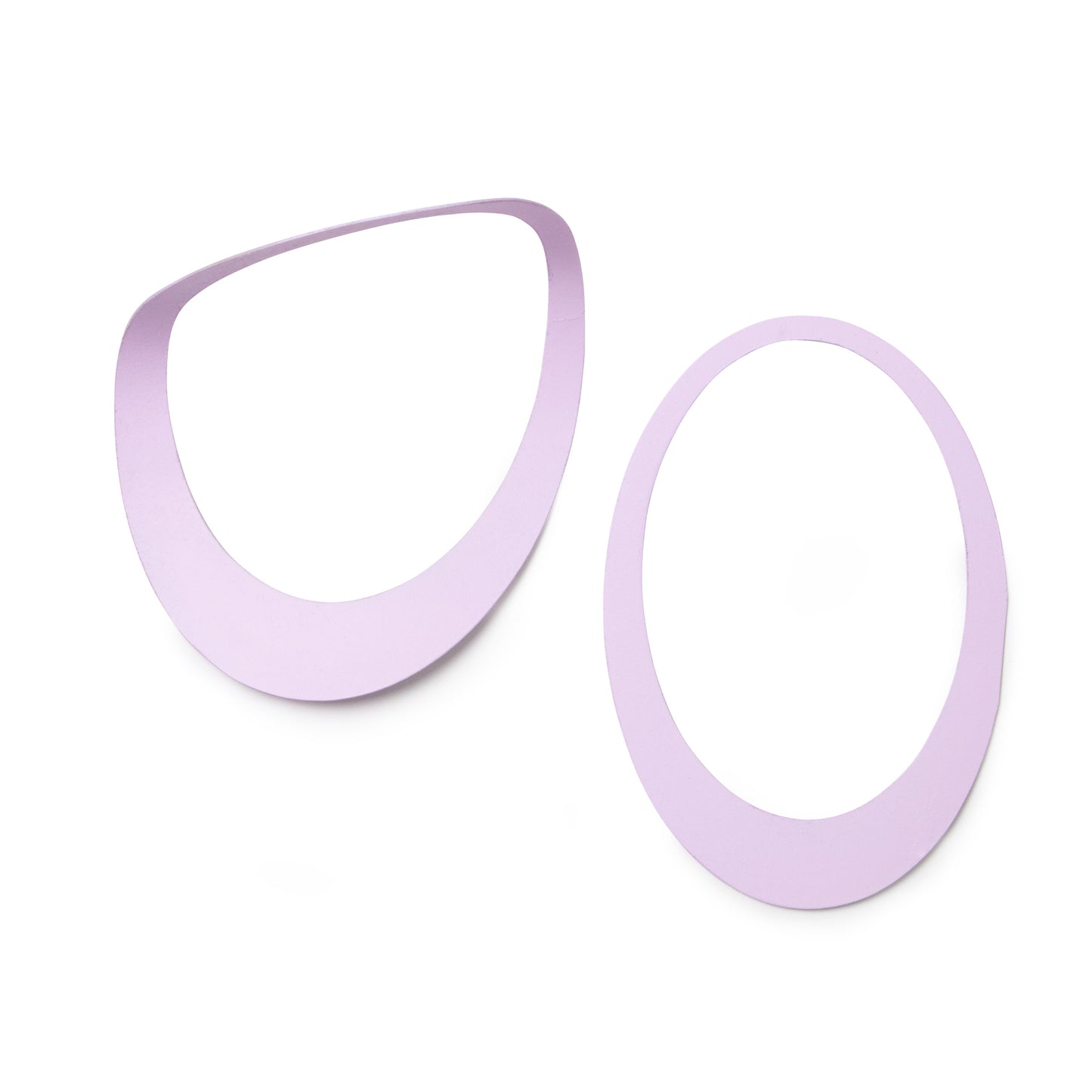 two medium sized oval props for photography and film