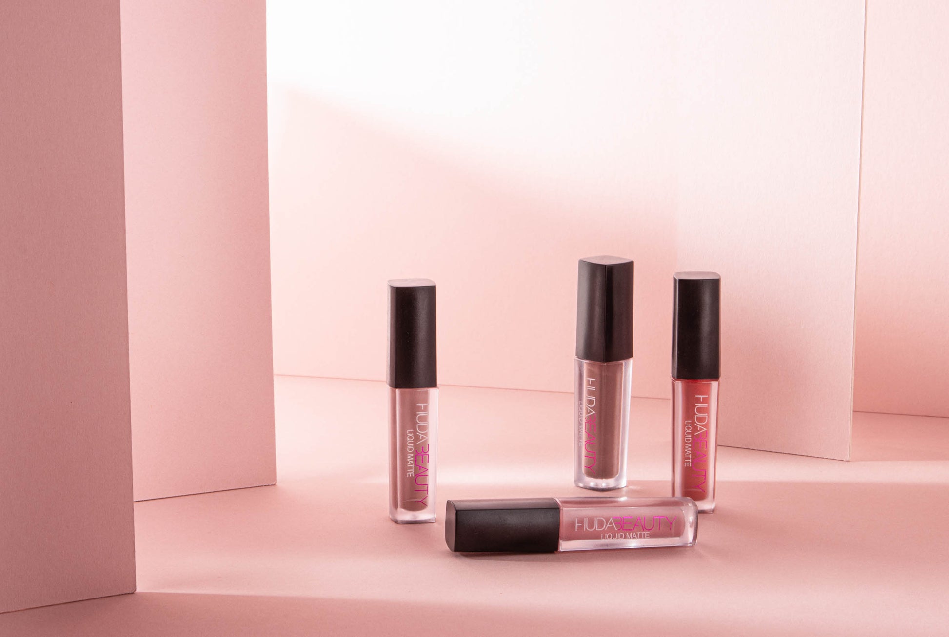 A set of four rectangle props for use in beauty photography