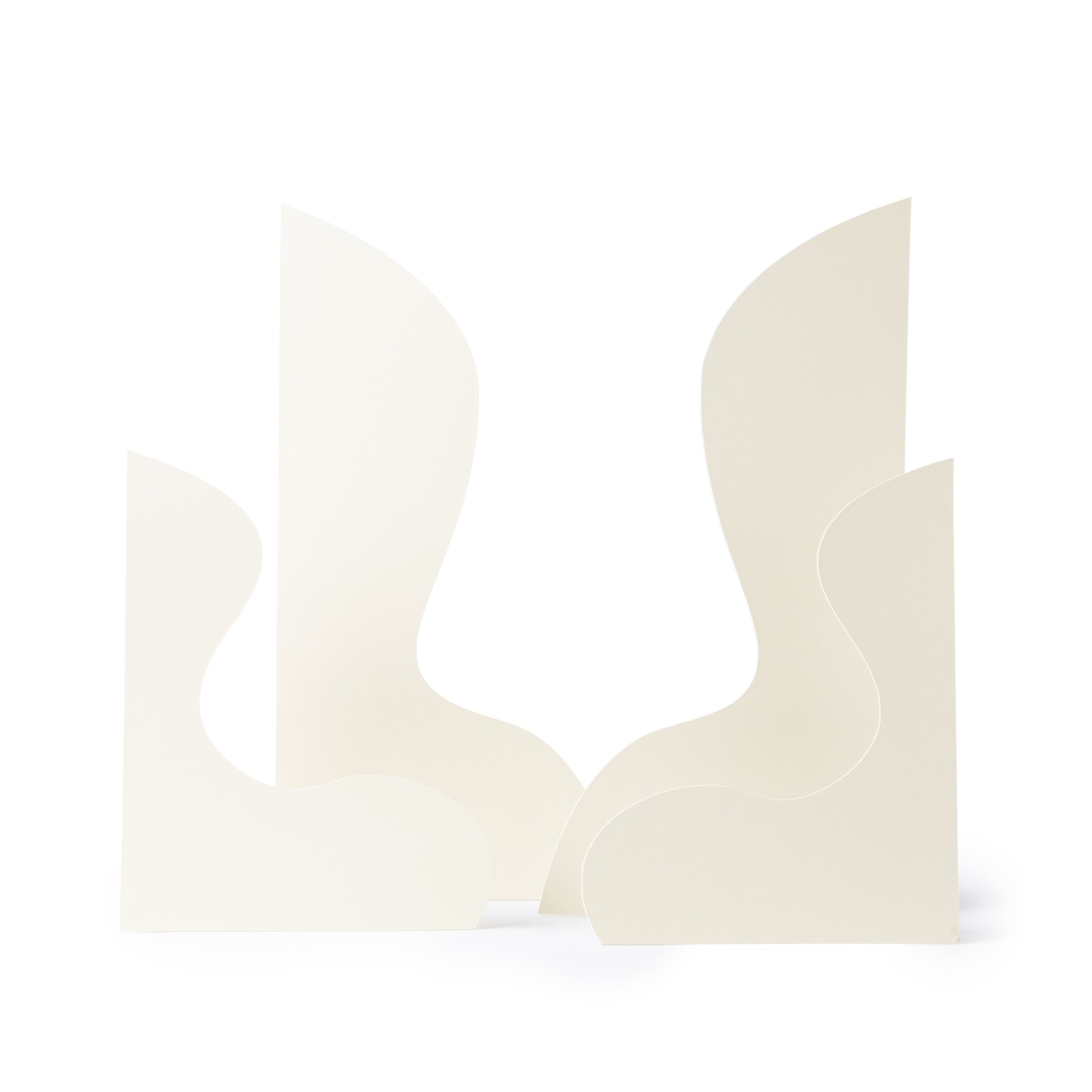A set of four abstract curvy props, ideal for product, beauty and jewellery photo styling