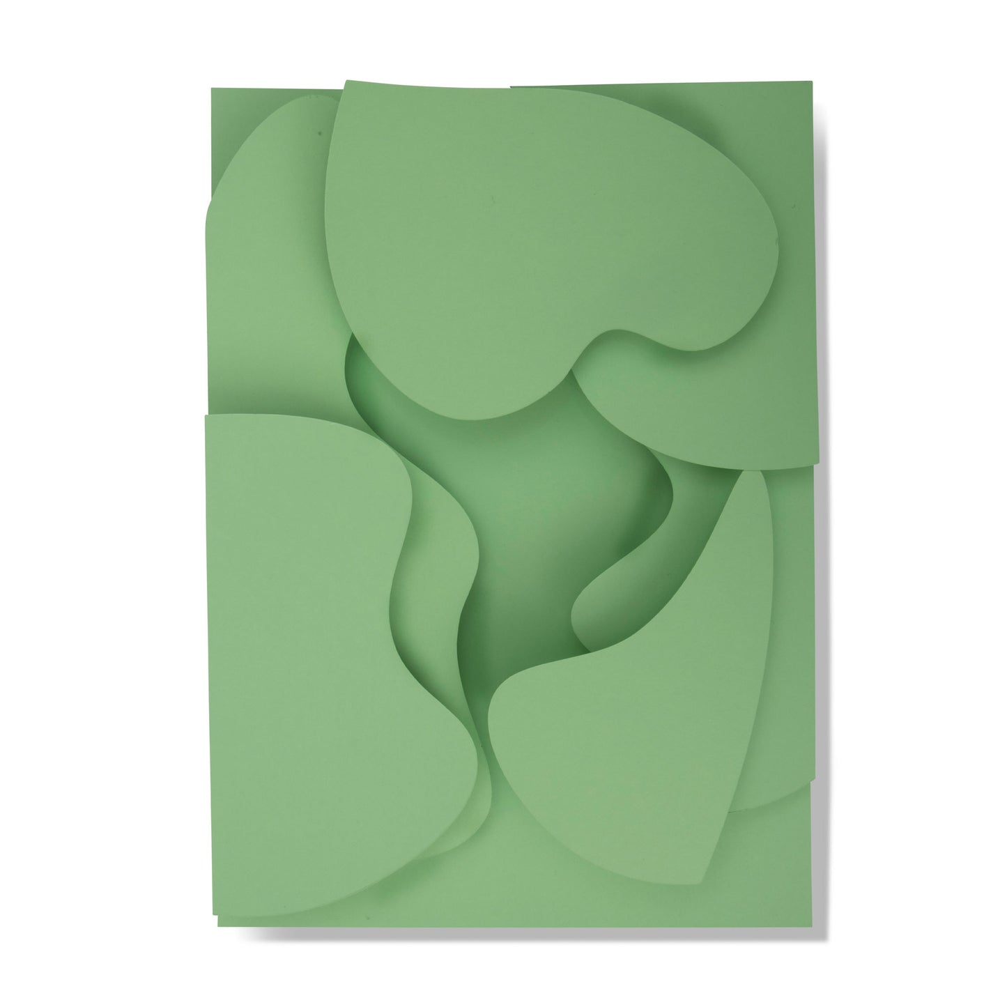 Prop cutout with layered, organic shapes for use in beauty and watch Photography