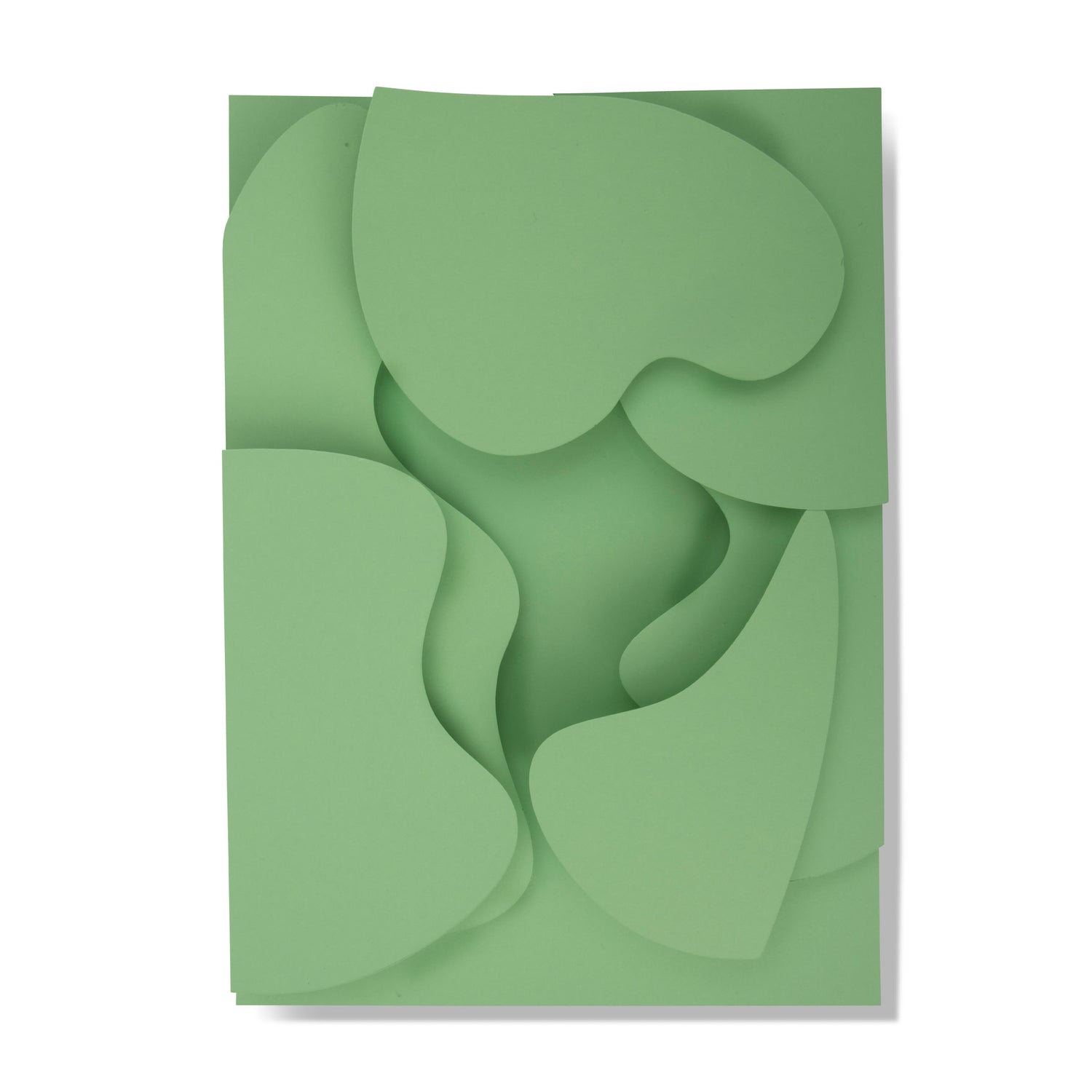 Prop cutout with layered, organic shapes for use in beauty and watch Photography