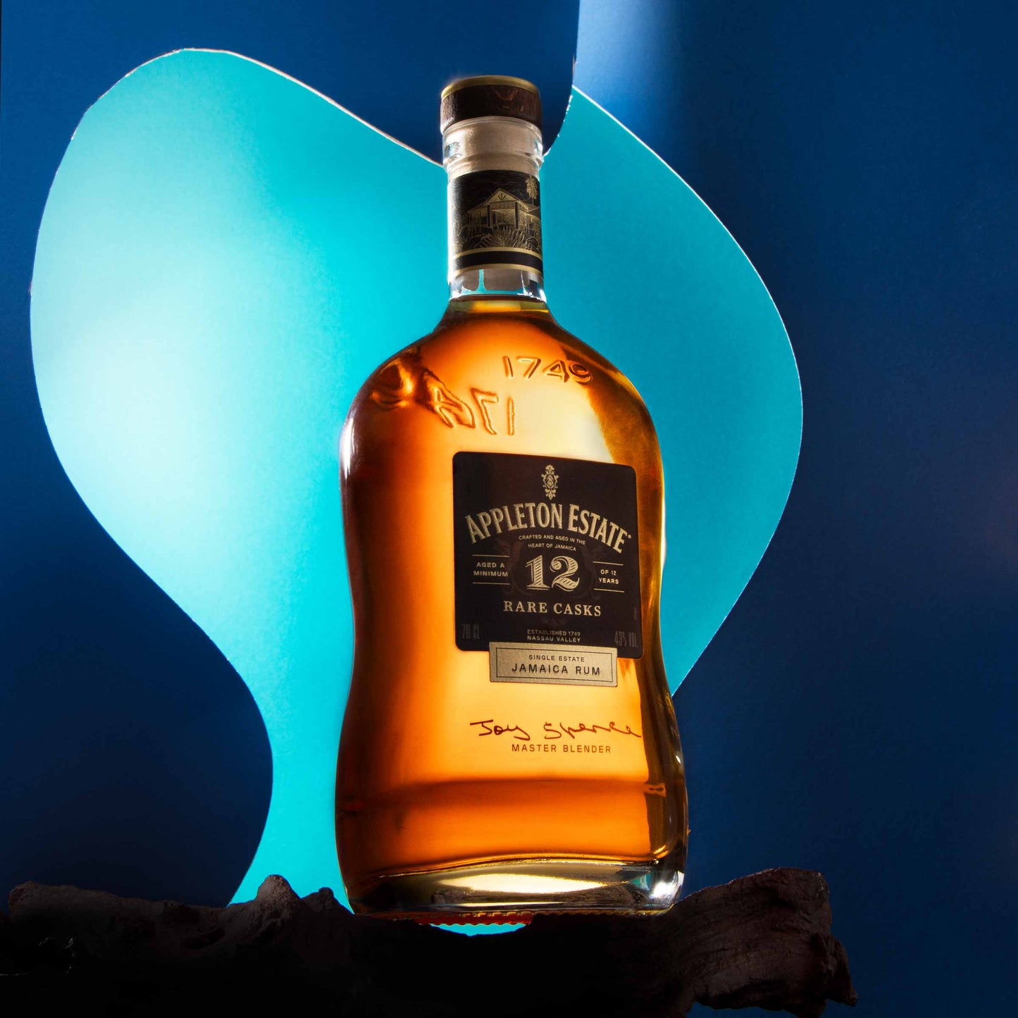 A still life product shoot using two abstract props