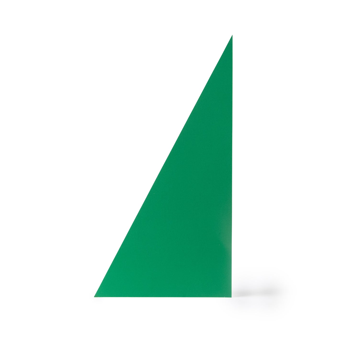 A large triangle prop for use in photo and video set design