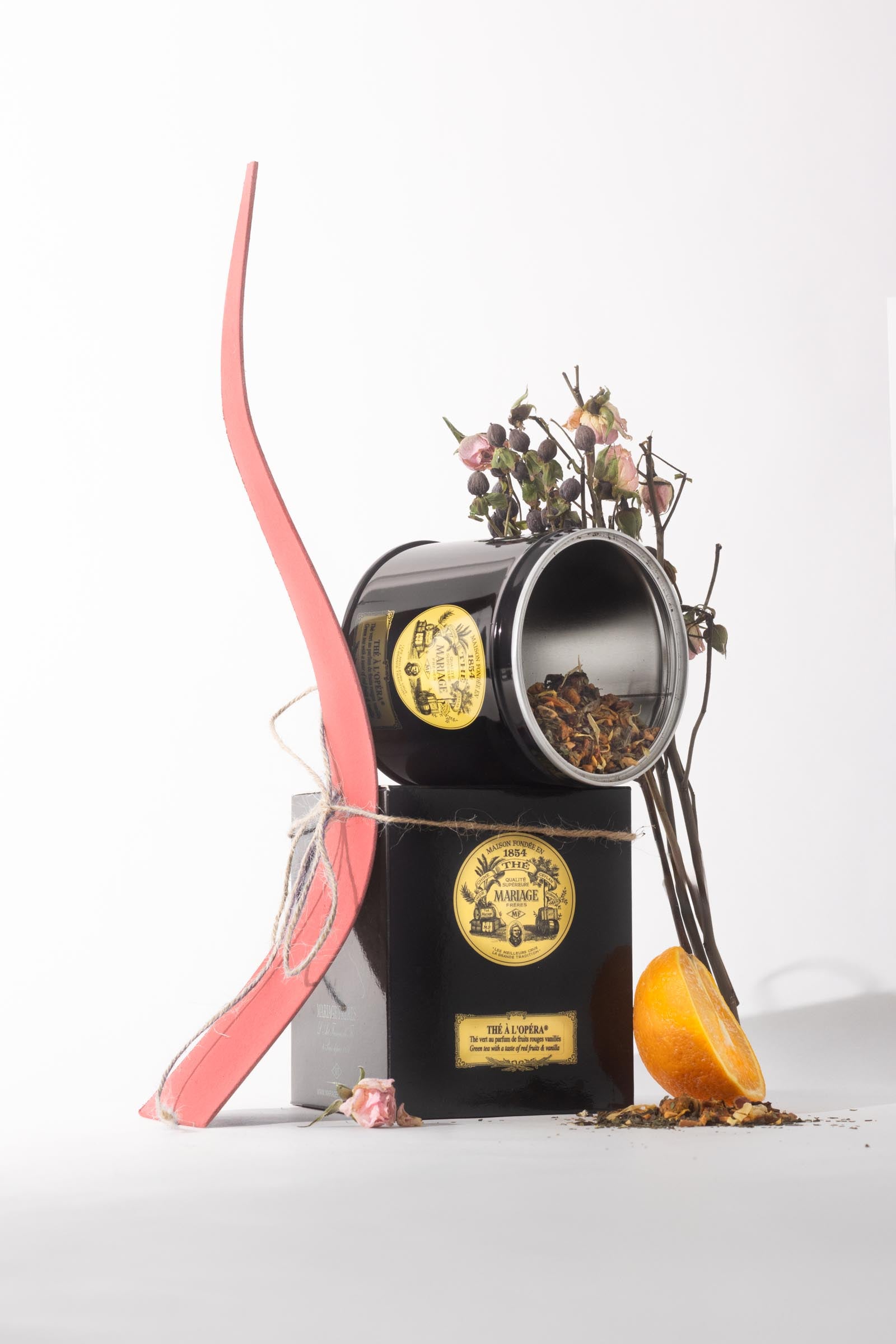 a still life set up using photograpy props